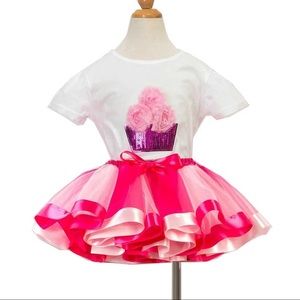 Girls Cupcake Tutu Set